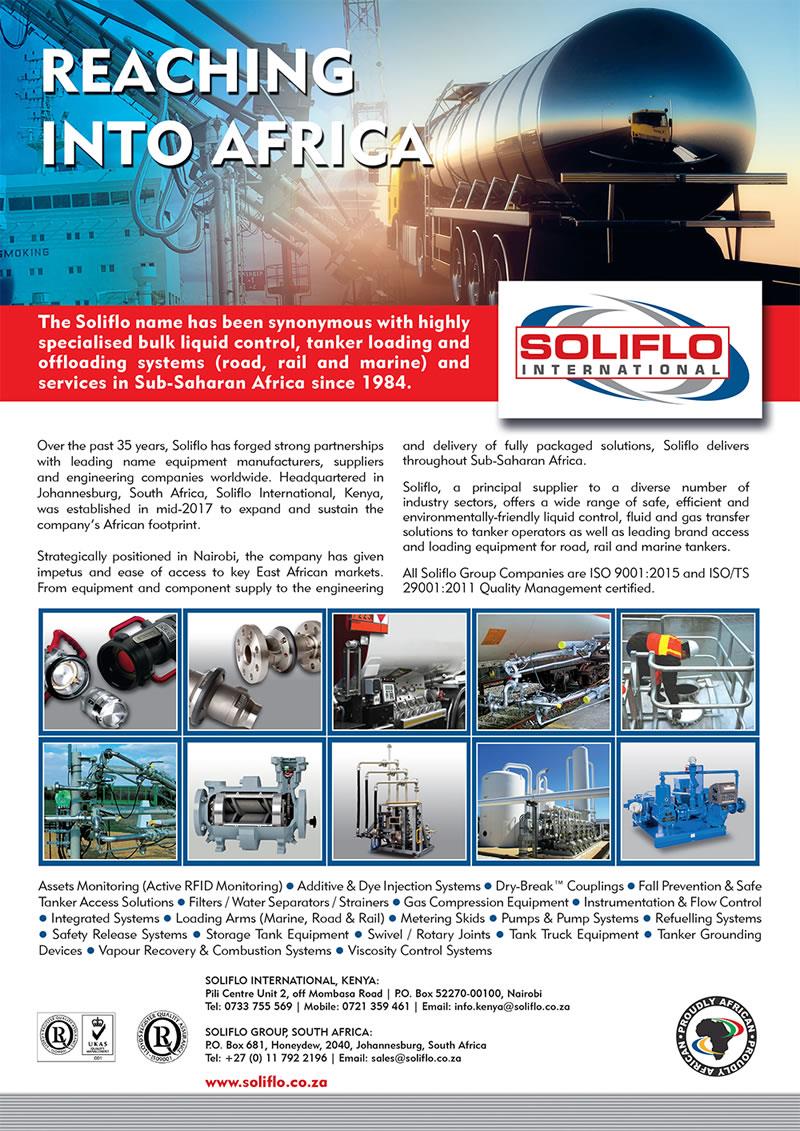 Soliflo Editorial March 2019 Petroleum Insight Magazine, Kenya